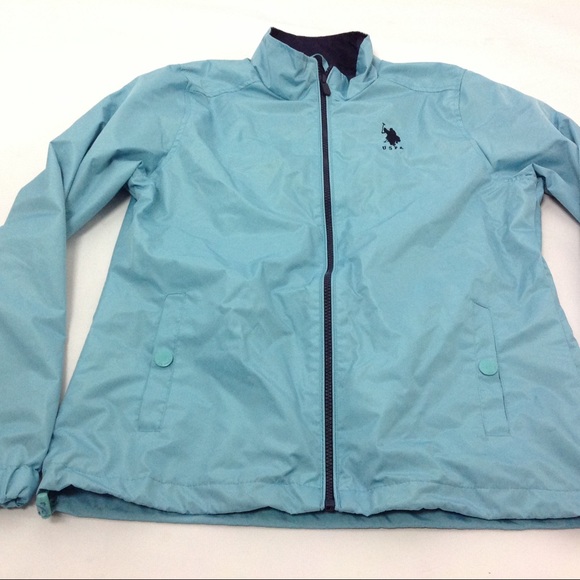 US Polo Assn Rain Jacket Windbreaker Women M - Picture 2 of 6